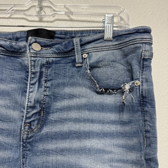 Buckle Black Jeans Women Size 34x32 Faded Blue Fit No. 53 Denim Bootcut - HEMMED - Picture 4 of 16